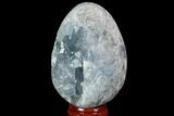 Crystal Filled Celestine (Celestite) Egg Geode - Madagascar #98799-1